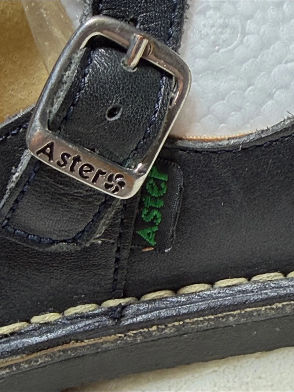 Aster Maryjane Black rubber soled leather Dress shoes Size 36 (us 6) Great shape